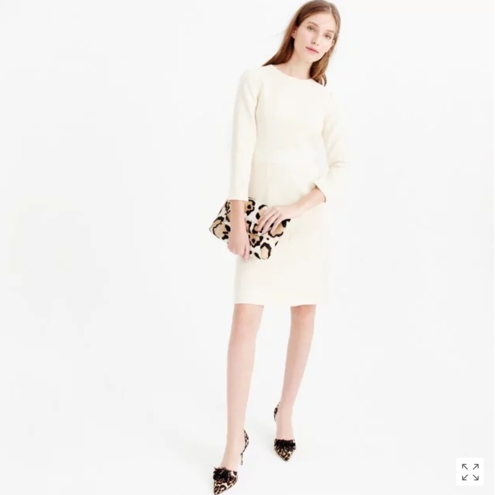 J.Crew Double-faced wool crepe dress